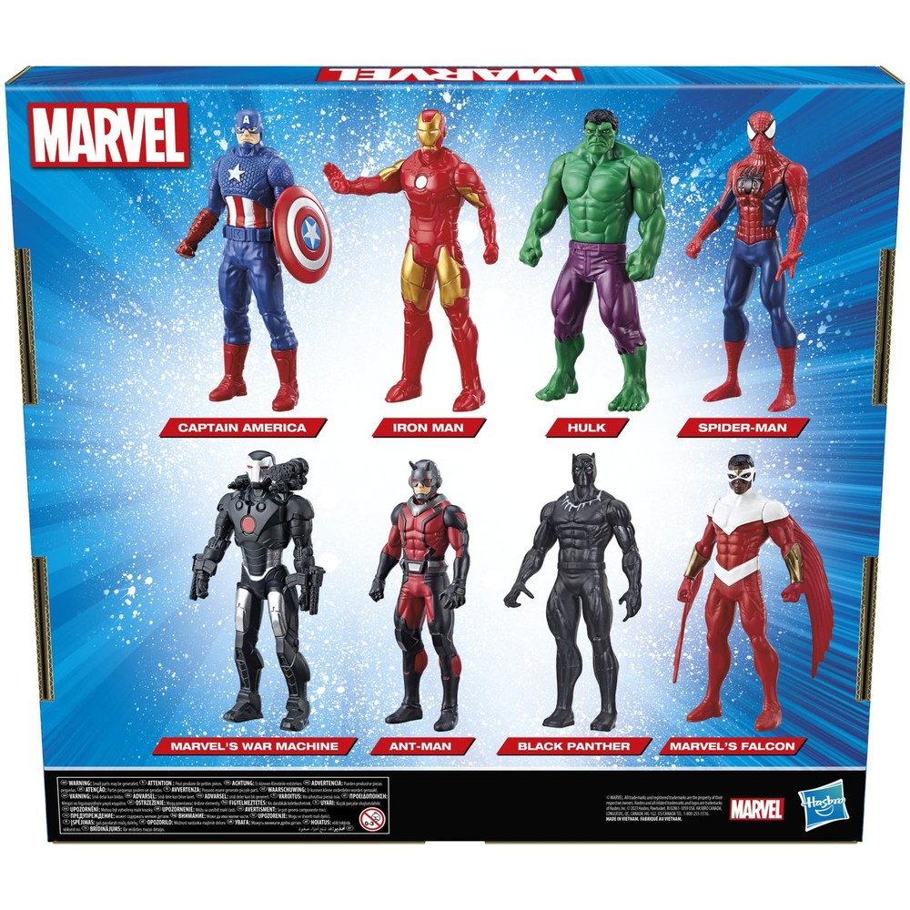 Marvel Avengers Ultimate Protectors Pack, 6-Inch-Scale, 8 Medium, Black