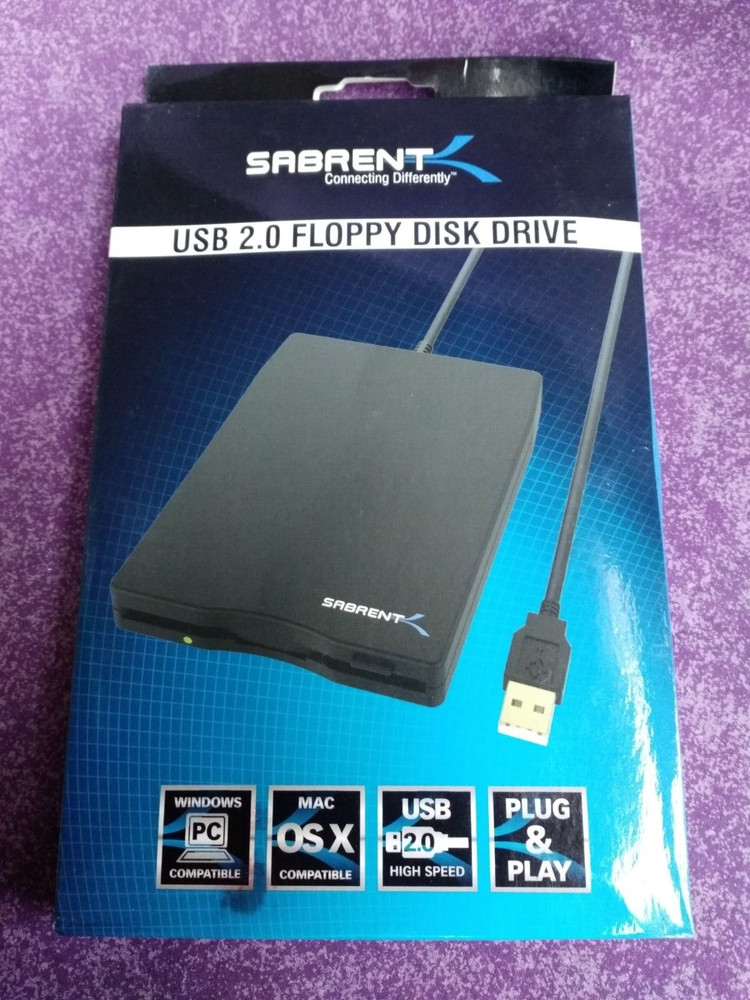 NEW USB 2.0 External Floppy Disk Drive 3.5" 1.44MB Windows PC Mac OS