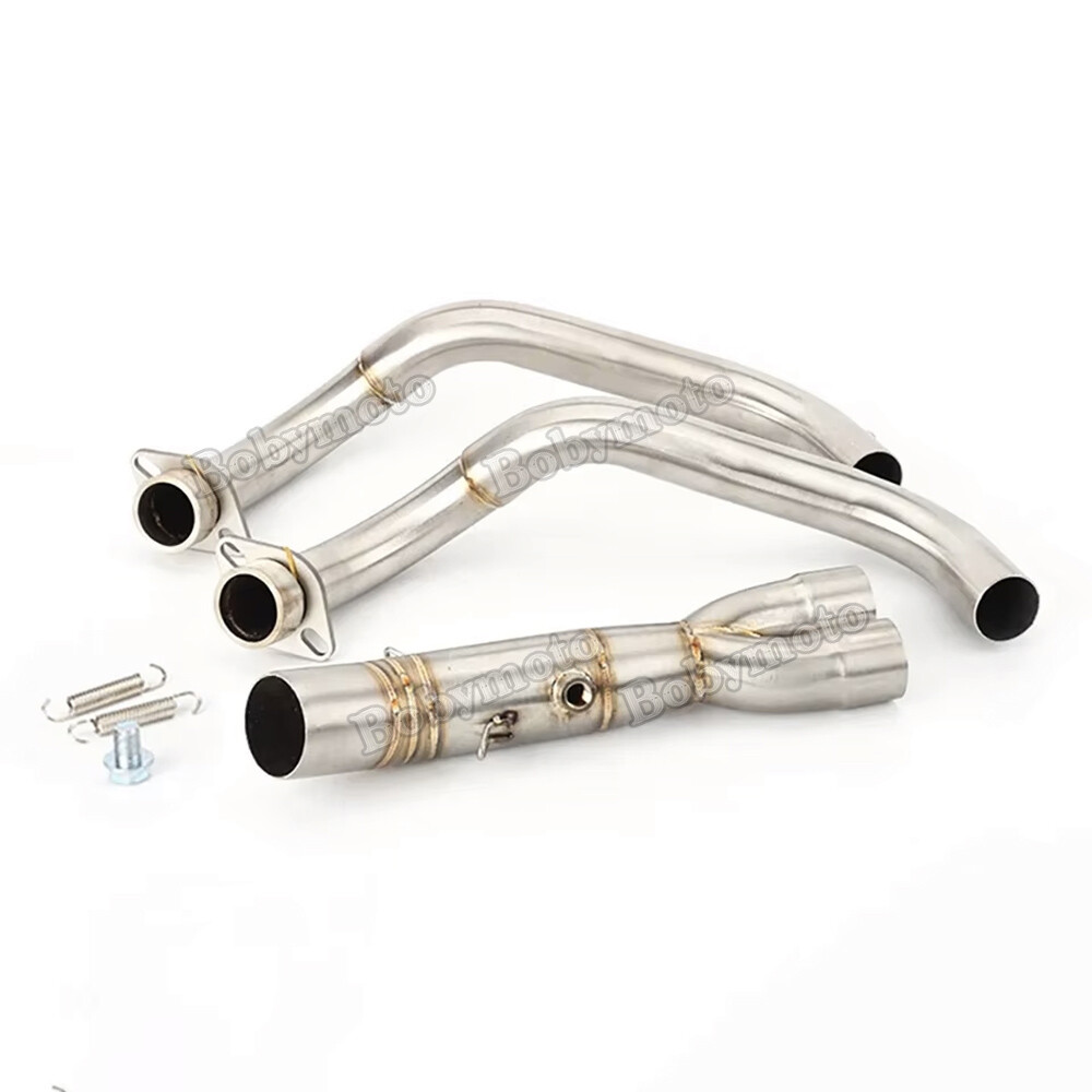 Full System Exhaust Muffler Header Tips Pipe Fits Yamaha MT-07 YZF R7 2014-2025