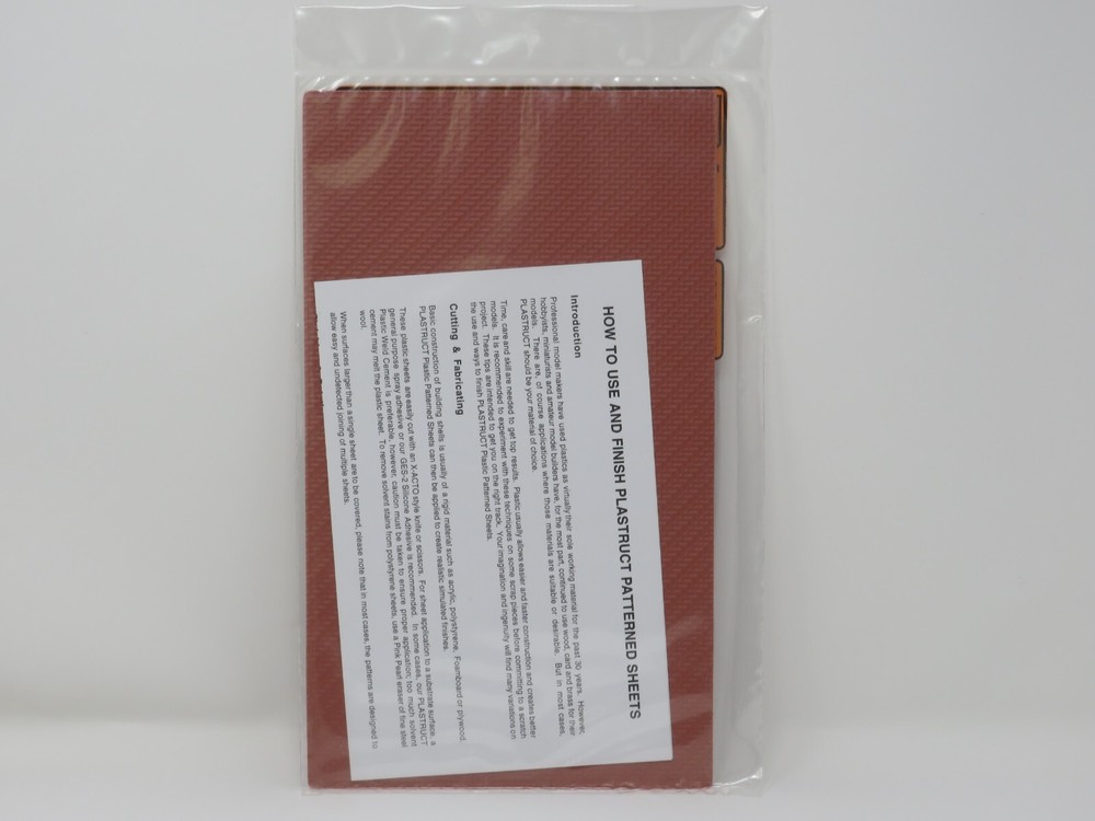 Plastruct 91671 Interlocking Paver Paving Walkway Patterned Sheets O Scale 1:48