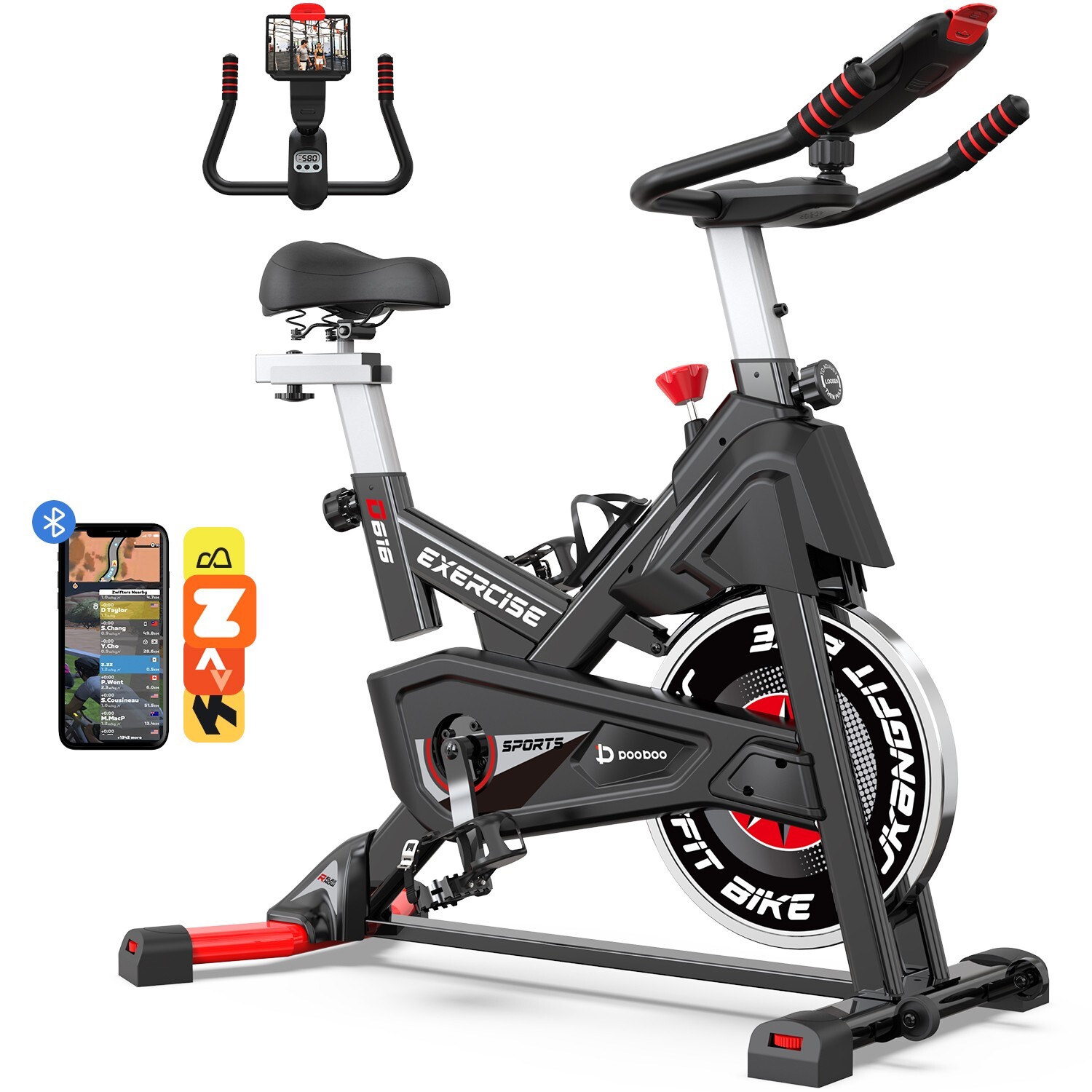 Indoor Pro Exercise Bike Stationary Bike Bicycle Cycling Home Cardio Gym Workout