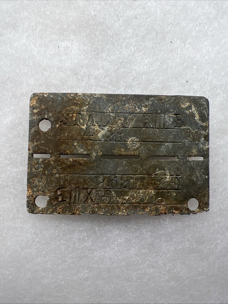 WW2 German Stalag Prisoner Of War POW Tag US (CC796