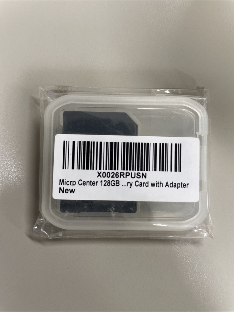 Micro Center 128GB Micro SDHC Flash Memory Card with Adapter