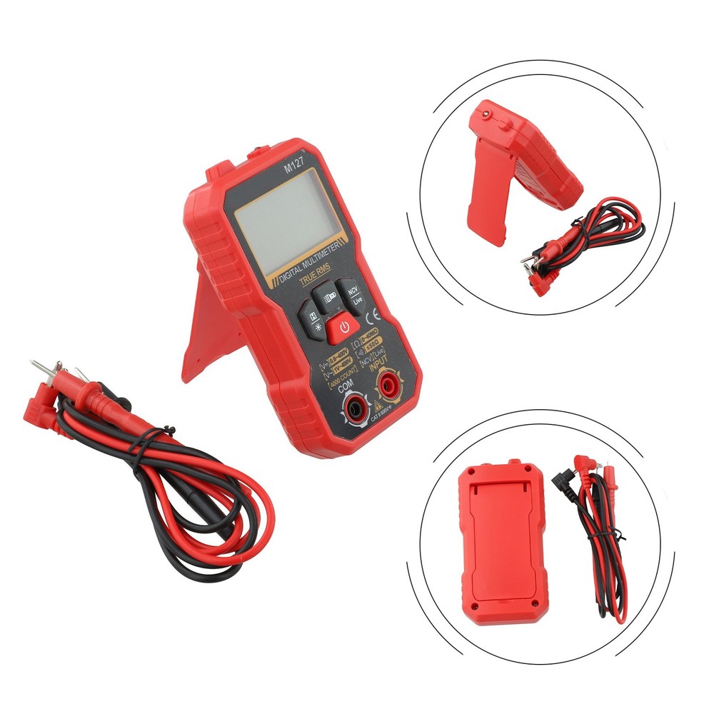 Compact Digital Multimeter with Non Contact Voltage Detector for Testing