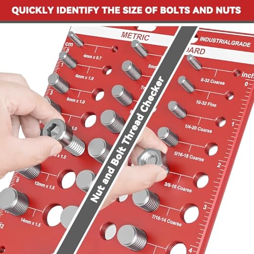 42 Nut and Bolt Thread Checker, Bolt Size and Thread 42 Thread Checker - Square