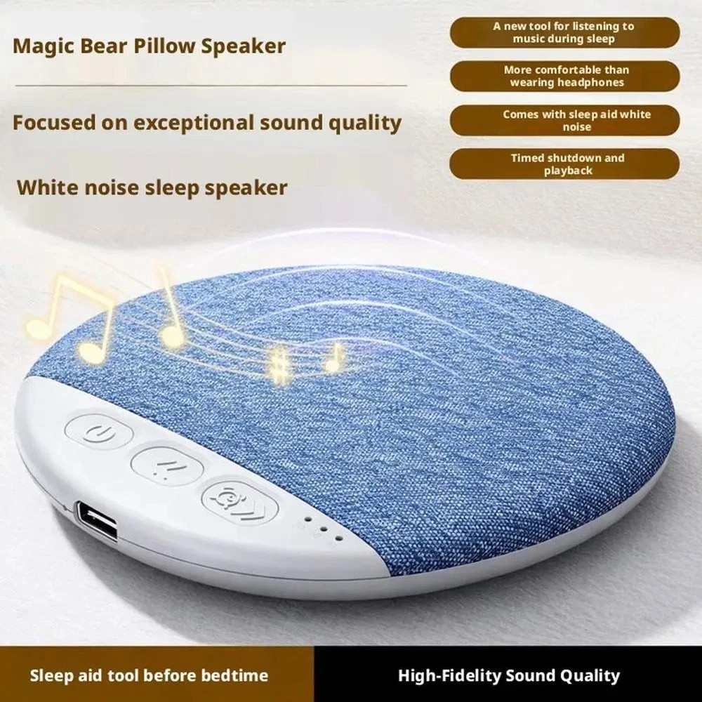 Under Pillow Speaker For Sleeping Bone Conduction Speaker With White Noise Timer
