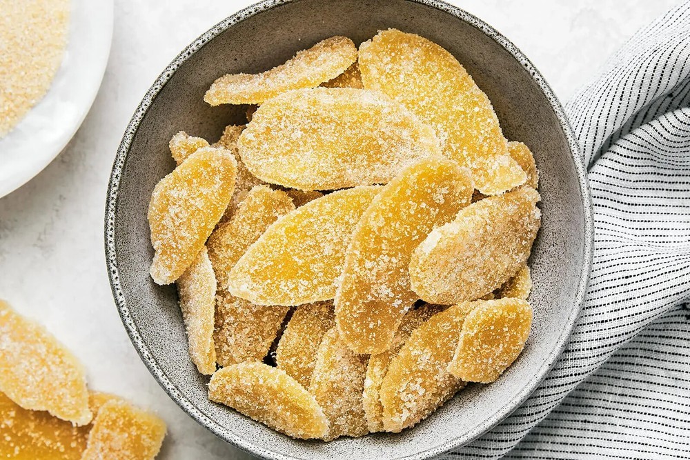 Snack Delights - Dried Crystallized Ginger Slices, Candied Dried Ginger