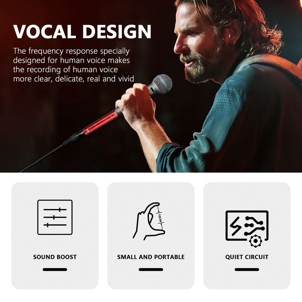 Dynamic Active Microphone Preamp High Gain 28dB For Broadcasting Trending