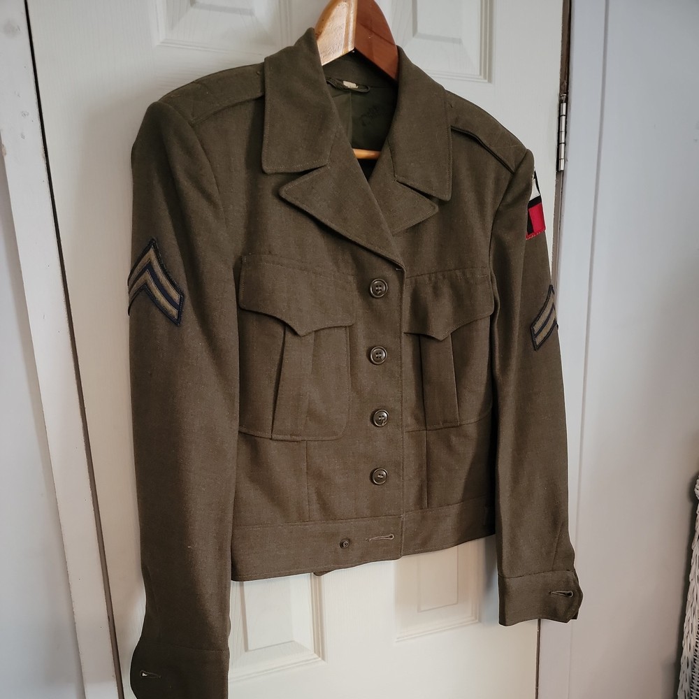 WW2 Occupation US Army EM Ike Jacket, Army Service Forces