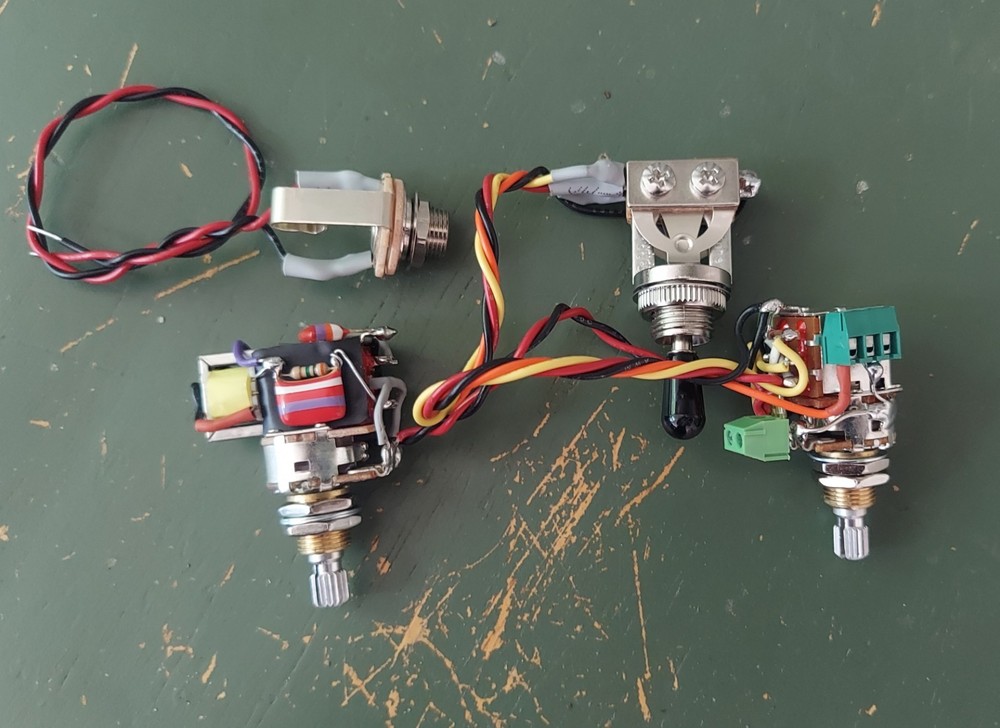 Solderless HH Wiring Harness 3/w Toggle Coil Split Custom Push Pull Tone Pot