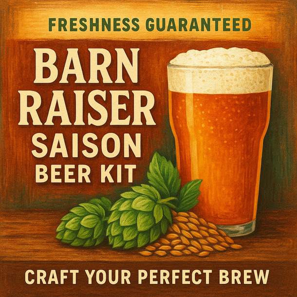 Label Peelers Barn Raiser Saison Beer Kit