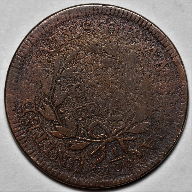 1798/7 Draped Bust Large Cent - US 1c Copper Coin