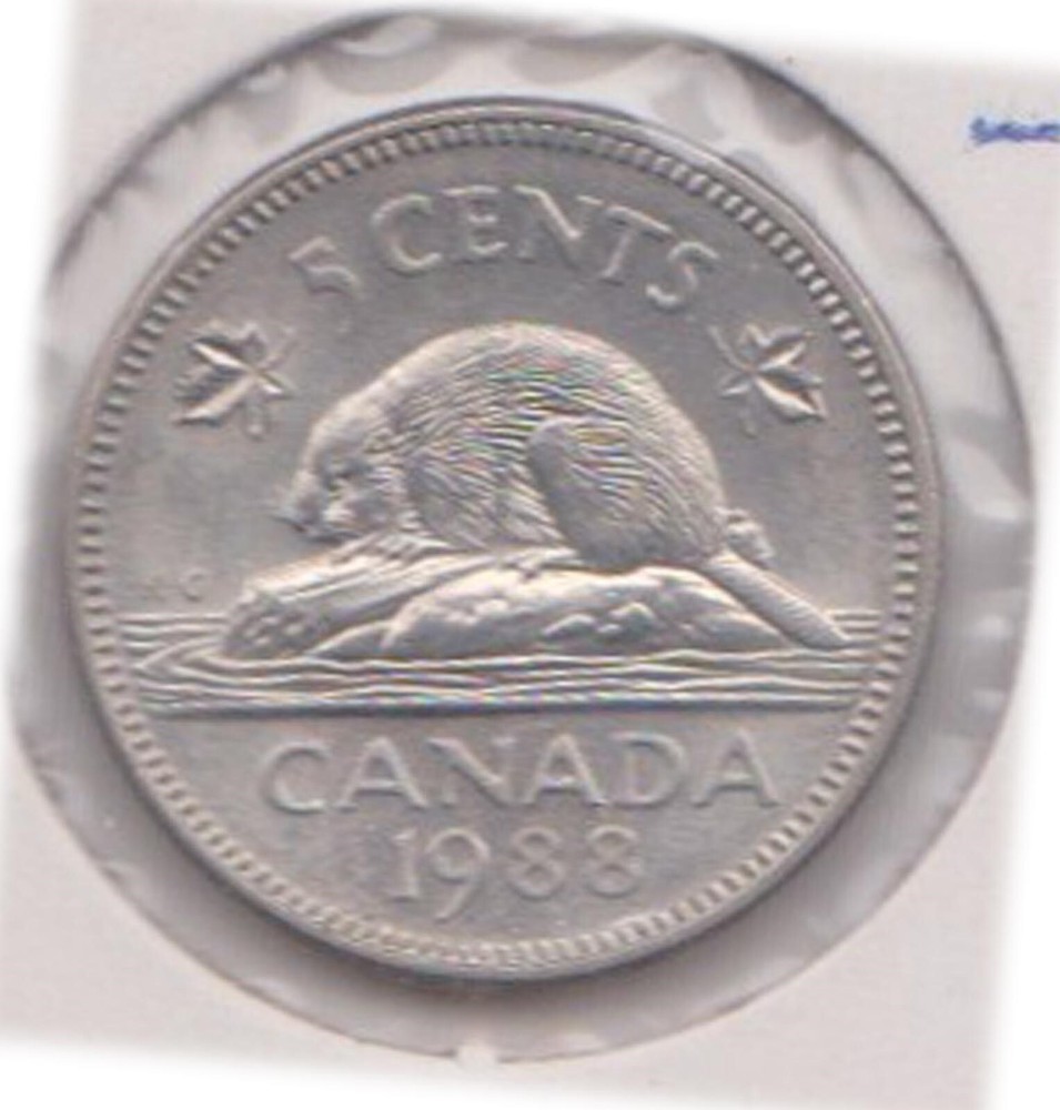 (H205-86) 1988 Canada 5c coin (CK)