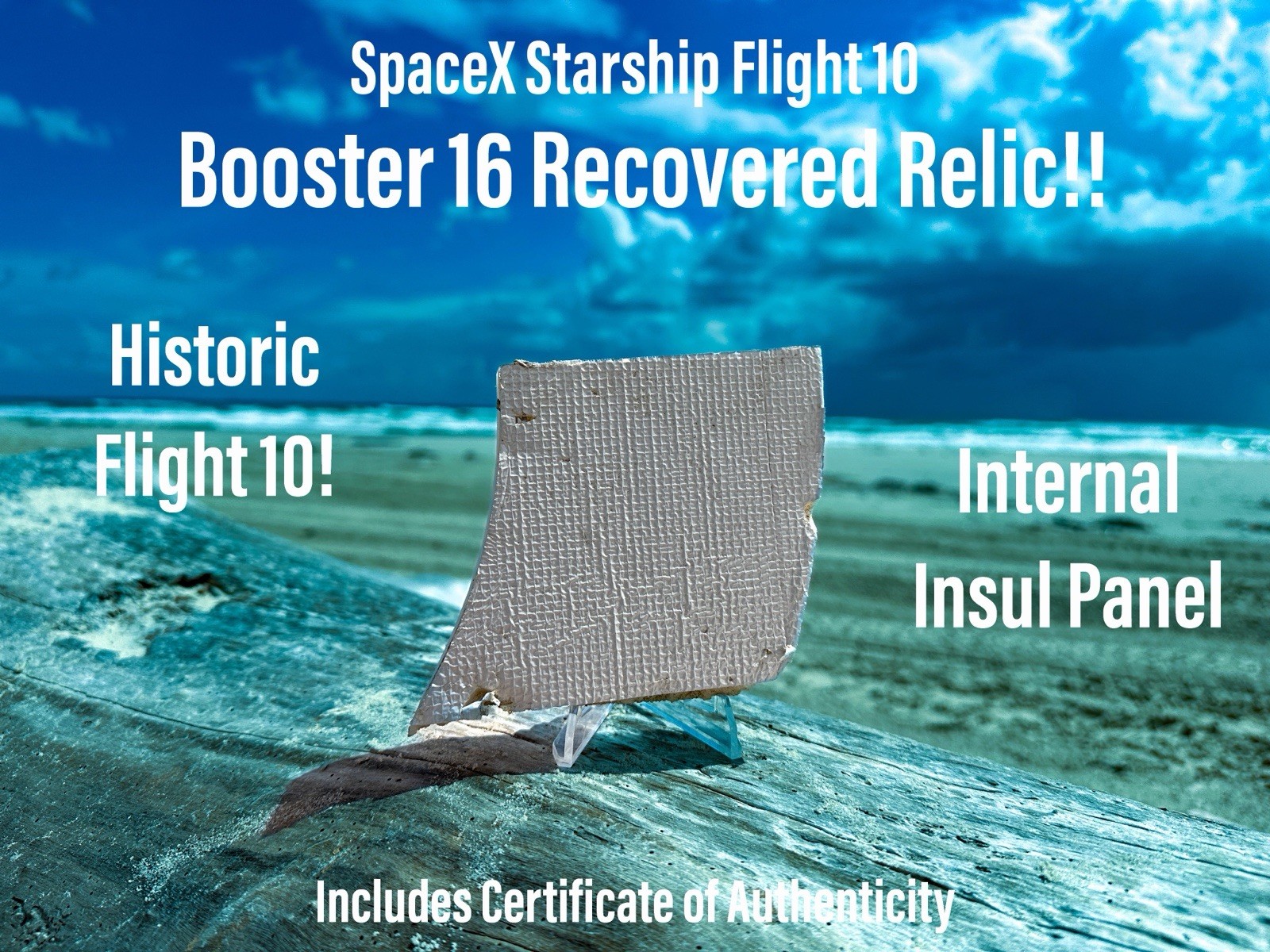 SpaceX Starship Super Heavy Booster 16 Relic Flight 10 - Insul Panel