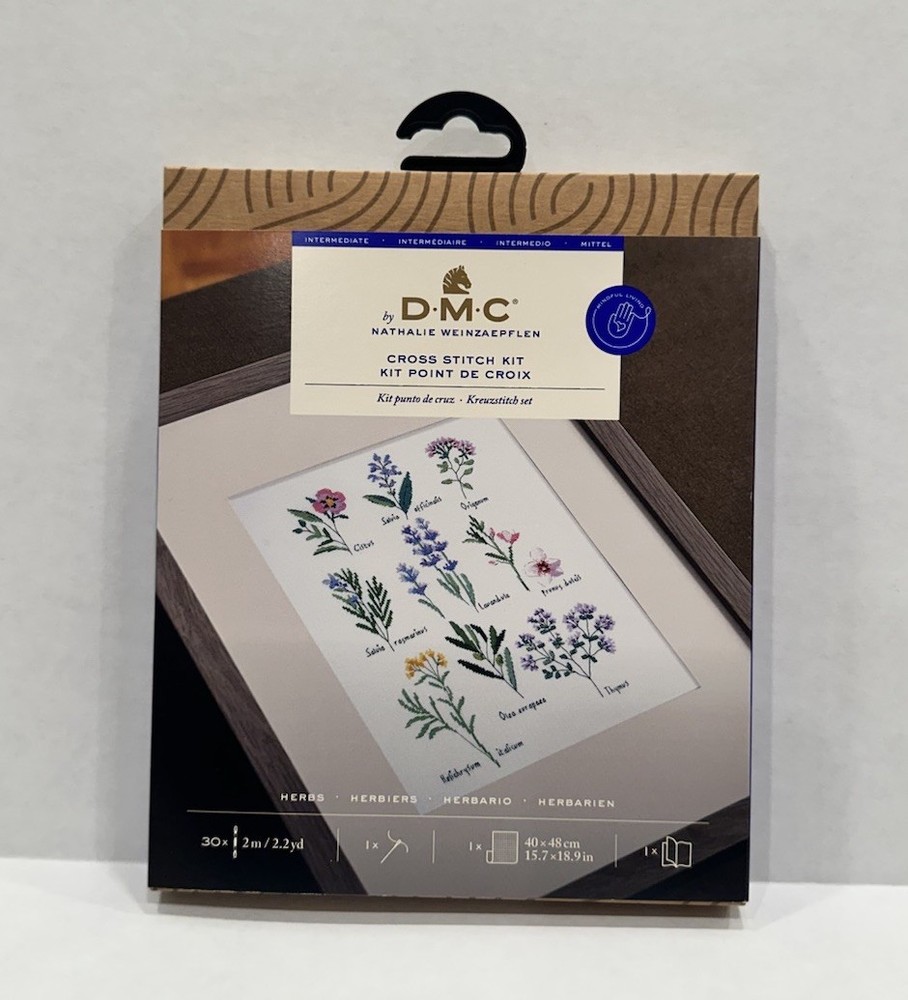 DMC® Herbs Intermediate Counted Cross Stitch Kit