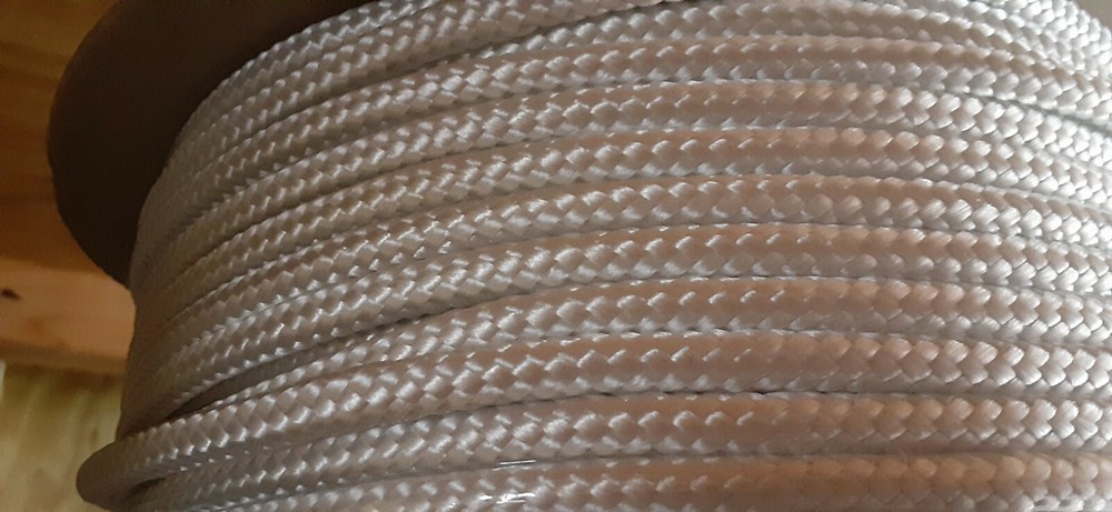 3/16" x 876 ft. Smooth Braid MFP Anchor/Camp/ Utility Rope Spool. White.