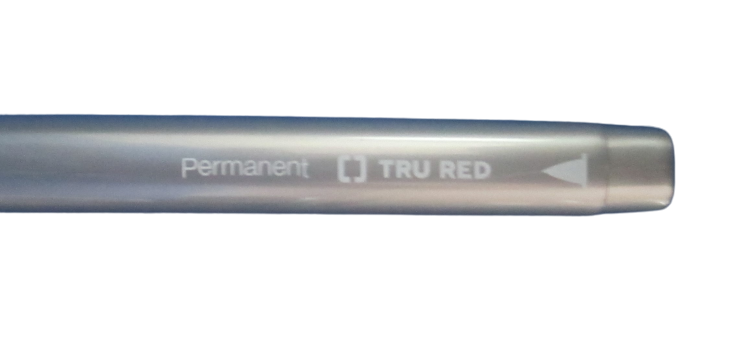 TruRed (Sharpie Like) Fine Point Permanent Marker Metallic Silver Great 4 Label
