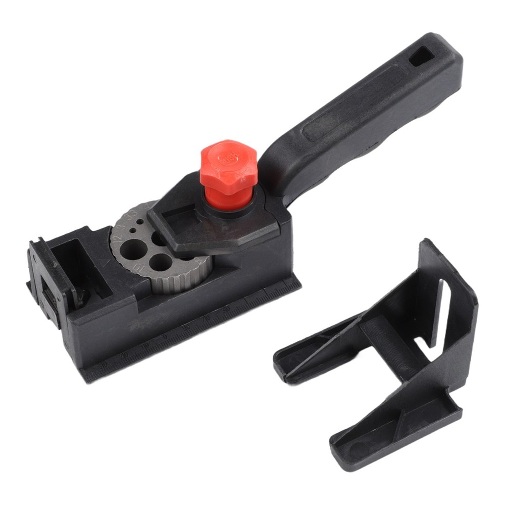 DIY Woodworking Dowel Drill Guide Adjustable Locator Integrated Drill Sleeve