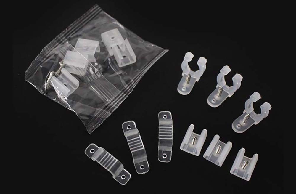 Transparent Self-adhesive Removable User-friendly Practical Light Strip Clip Set