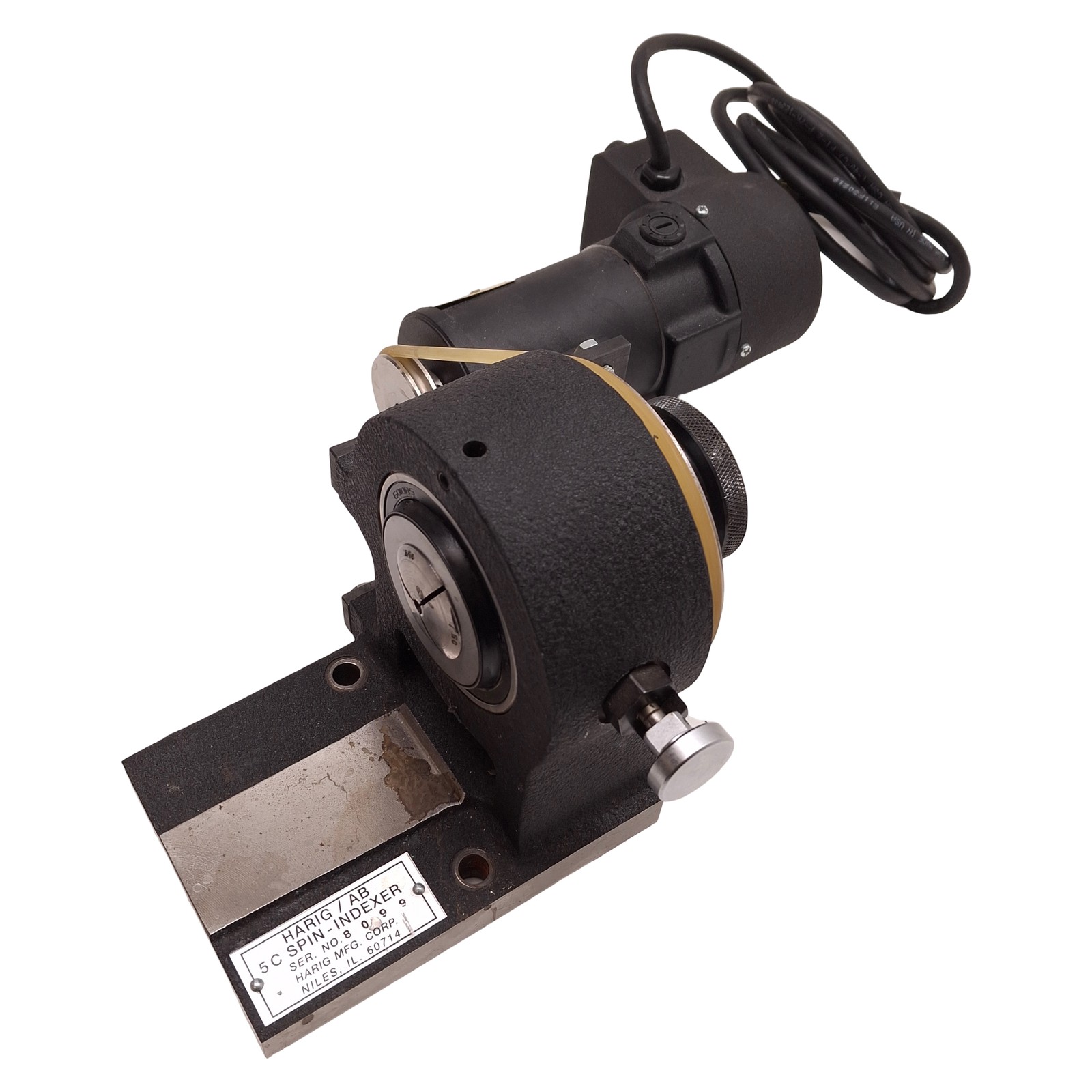 Harig 120-100 Motorized Spin-Indexer 115VDC, 0.65A, 50-450rpm, 5C Up to 1in