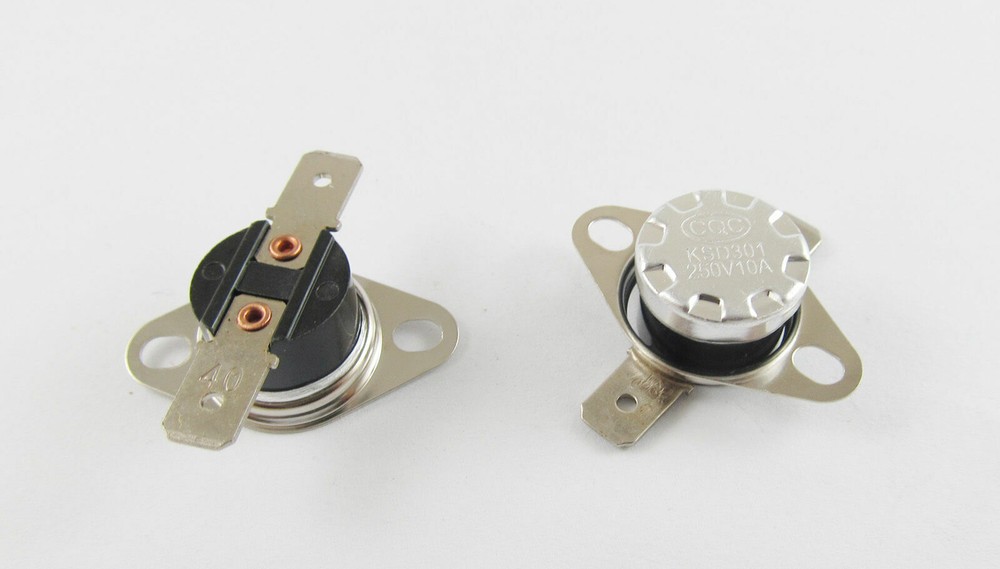 10pcs KSD301 Temperature Controlled Switch Thermostat 40°C N.O. Normal Open