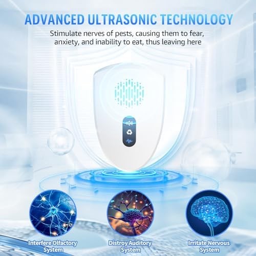 6 Pack Ultrasonic Pest Control Repeller Plug In