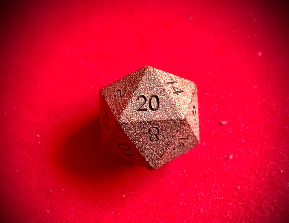 Exotic Hardwood Organic D&D Dice set