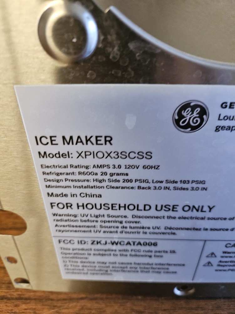 GE Profile - Opal 2.0 - Rear Back Cover- XPIOX3SCSS