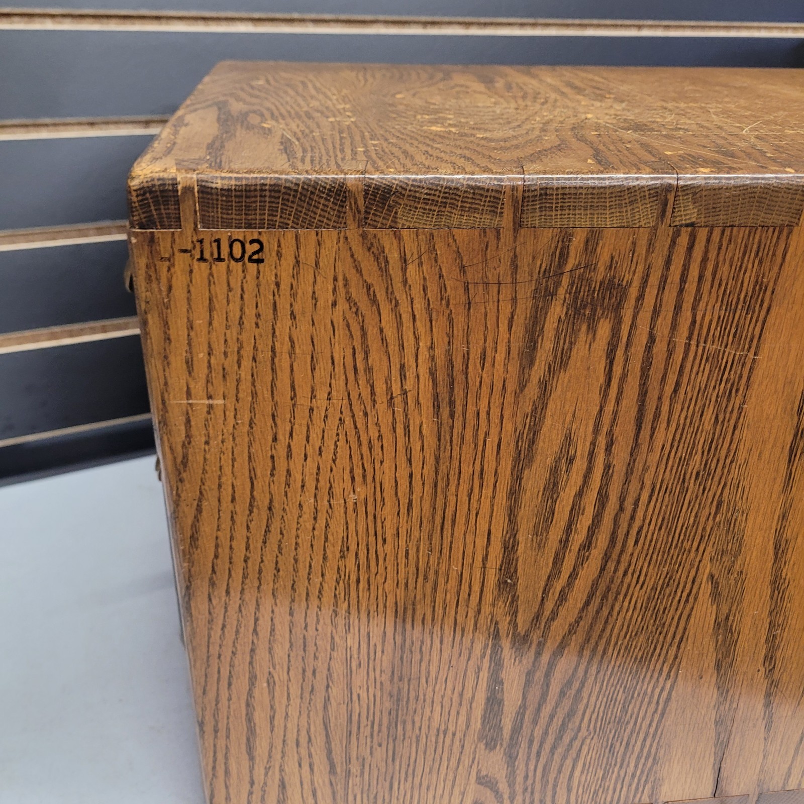 Vintage Remington Rand 6 Drawer Library Card Catalog File Cabinet Oak Solid