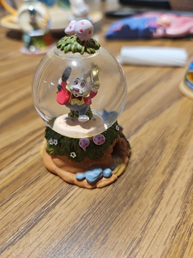 WHITE RABBIT WATER GLOBE