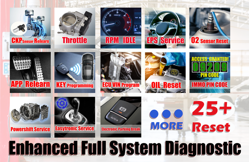 Injectronic CJ4R Bi-directional scan tool full system diagnostic scanner