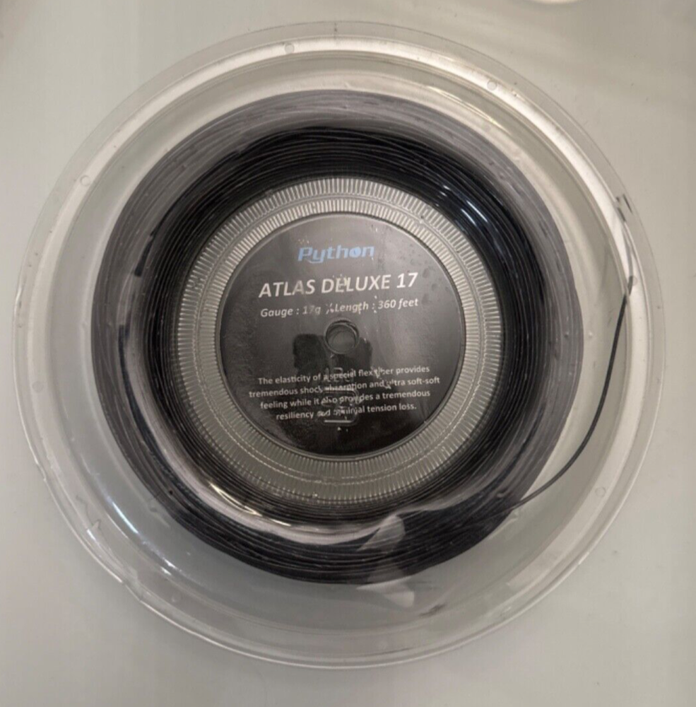 Python Atlas Deluxe Racquetball String Reel (Natural or Black Color/ 17g