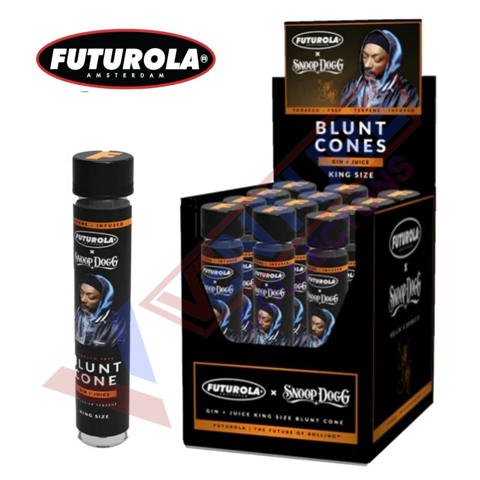 Futurola Blunt Cone The Toad SNOOP DOG Pre Rolled Cone  12 Tubes - FREE SHIPPING