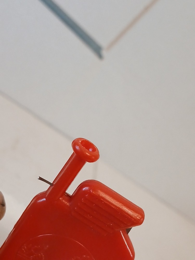 Vintage Witch Automatic Needle Threader with Instructions - Red Plastic