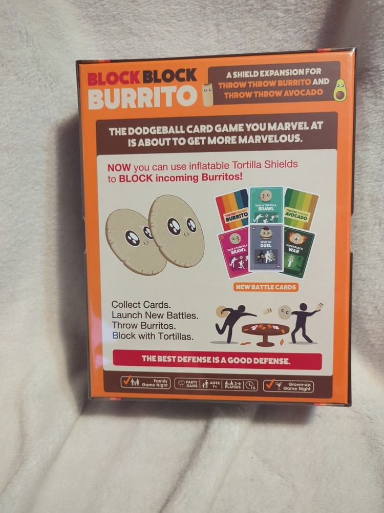 Exploding Kittens Presents Block Block Burrito Expansion to Throw Throw Burrito