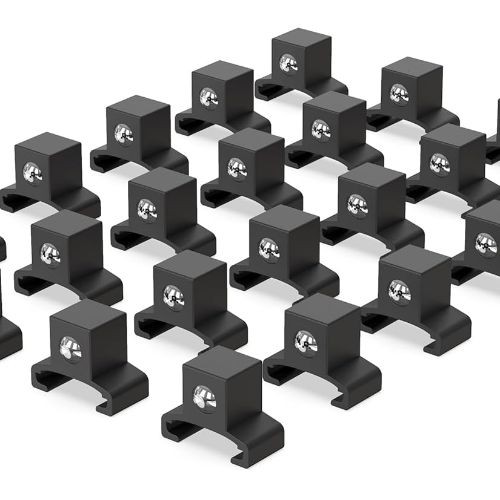 Black Spring Loaded Ball Bearing Socket Clips for Use with Socket Holders | 24-P