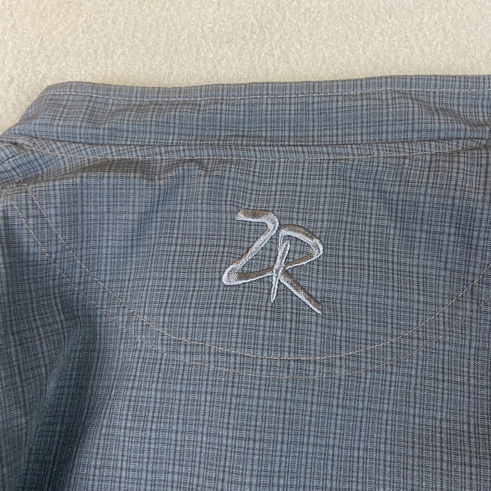 Zero Restriction Jacket Mens XXL Gray Plaid 1/4 Snap Golf Pullover