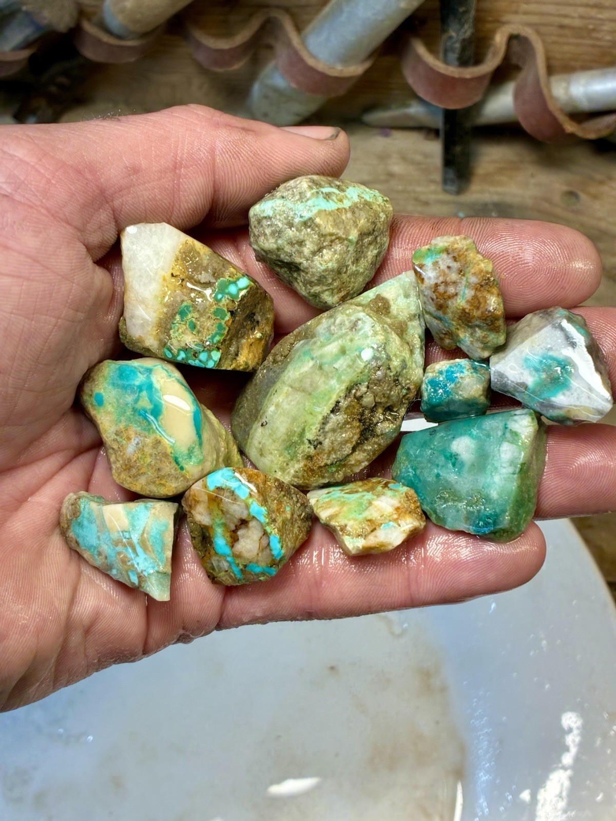 1 Lb of Skinny Turquoise Mountain Nugs! Now Available Again! ￼