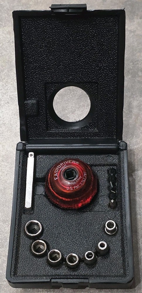 Vintage Creative Tools Easydriver Combination Screw & Nut Driver Set W/ Case