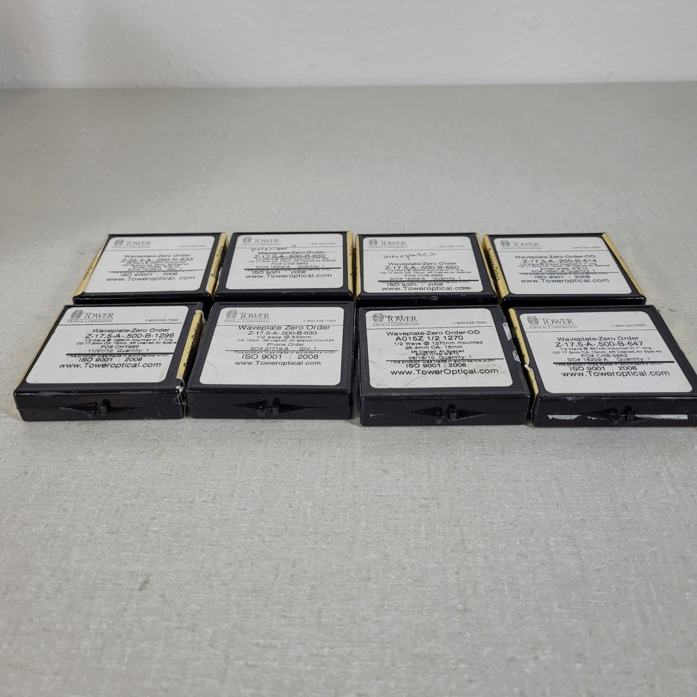 Tower Optical Corporation TOC Optical Storage Boxes Lot - Boxes Only