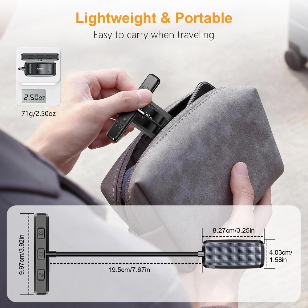 19 LED Rechargeable Book Light for Reading in Bed with Memory Function Eye