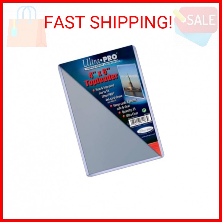 Ultra Pro 4" X 6" Toploader 25ct
