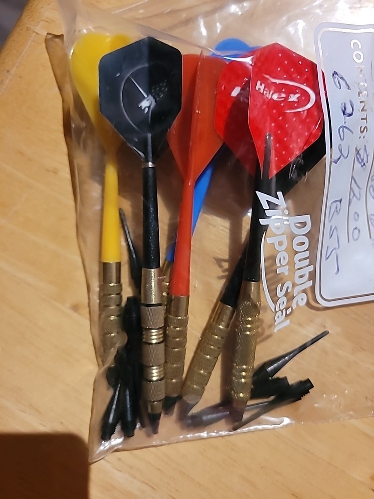 Dart Board With Blunted Darts