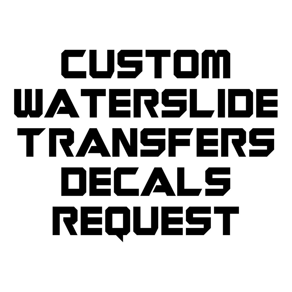 Warhammer 40k Custom A5 Waterslide Transfer Decal Service Commission