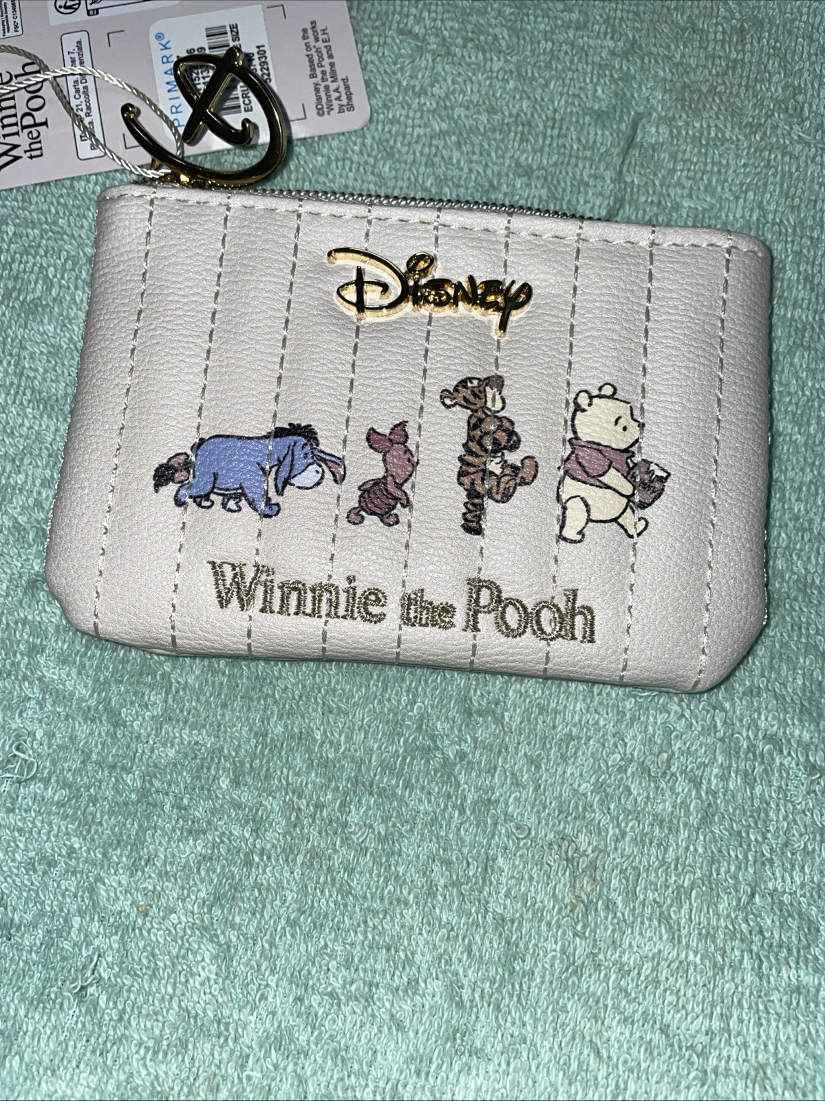 Primark Disney Winnie The Pooh Quilted Coin Purse New With Tags