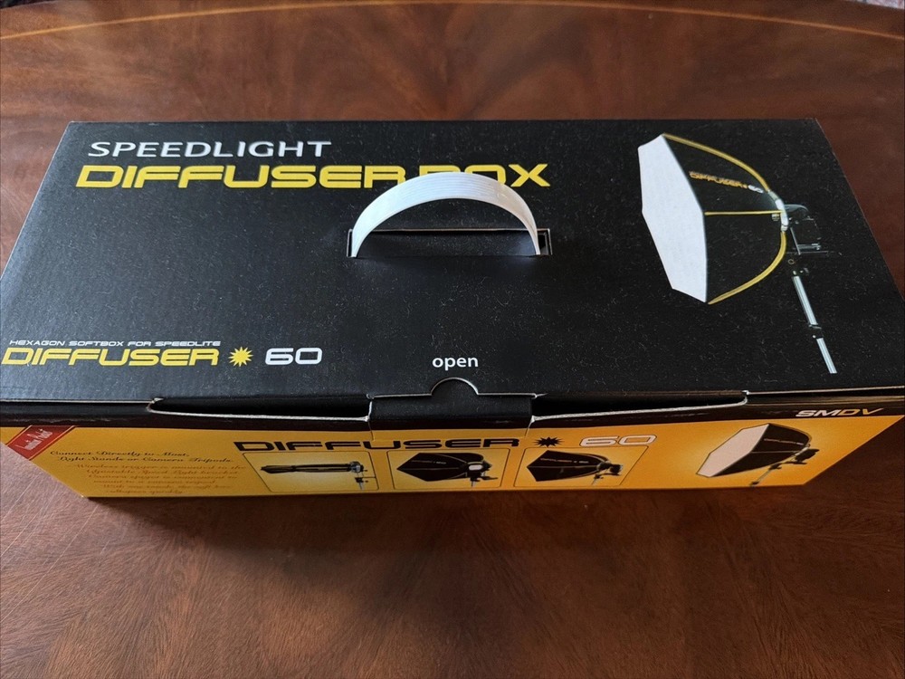 SMDV Diffuser 60 Smart Softbox - 20x24" Hexagon Soft Box for Speedlight Flash