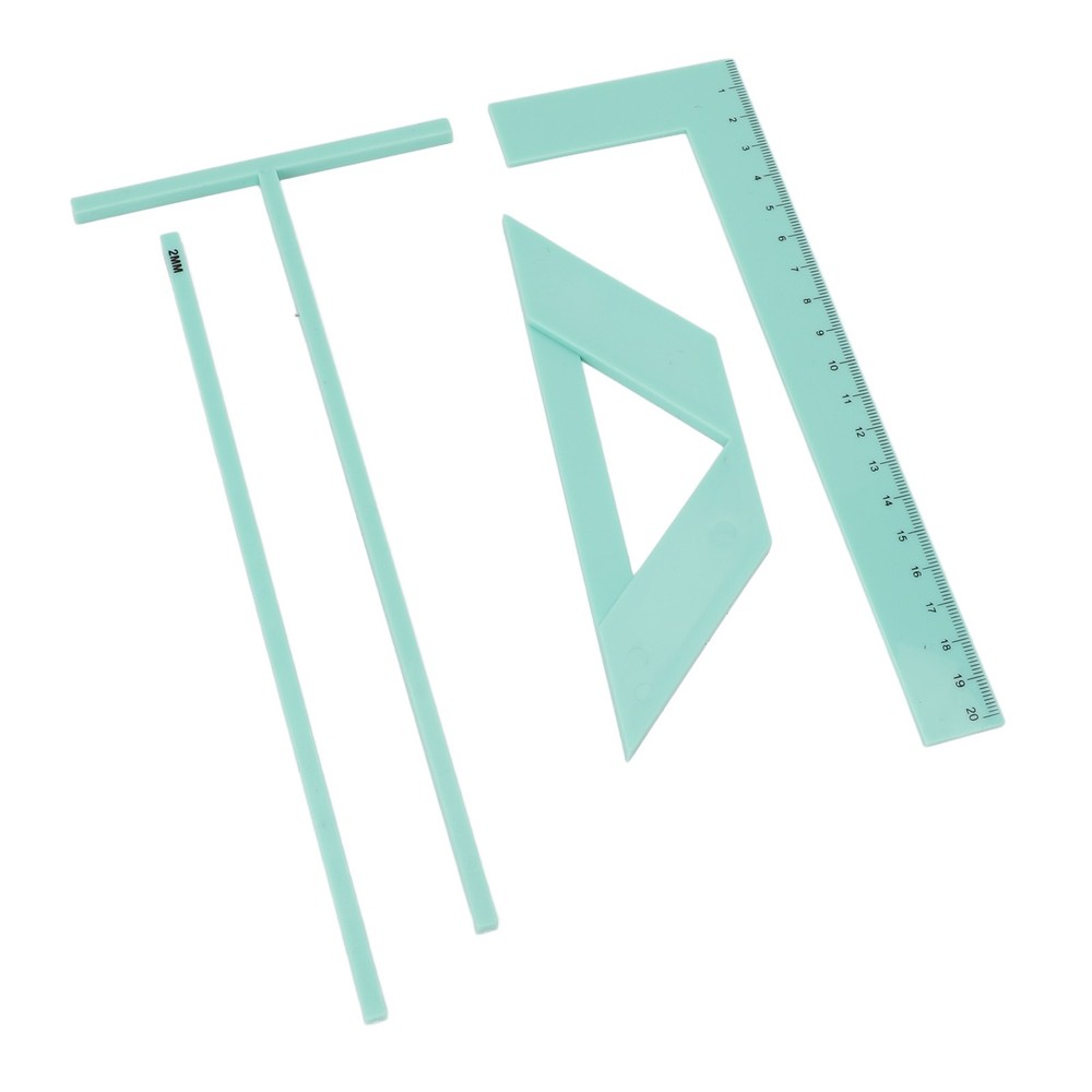 Complete Bookbinding Ruler Kit Acrylic Multifunctional Book Cover Maker Kit WT