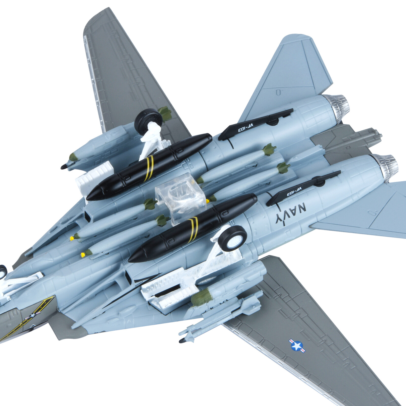 1:100 F-14 Tomcat US Fighter Jet Model Alloy Aircraft Diecast Military Ornaments