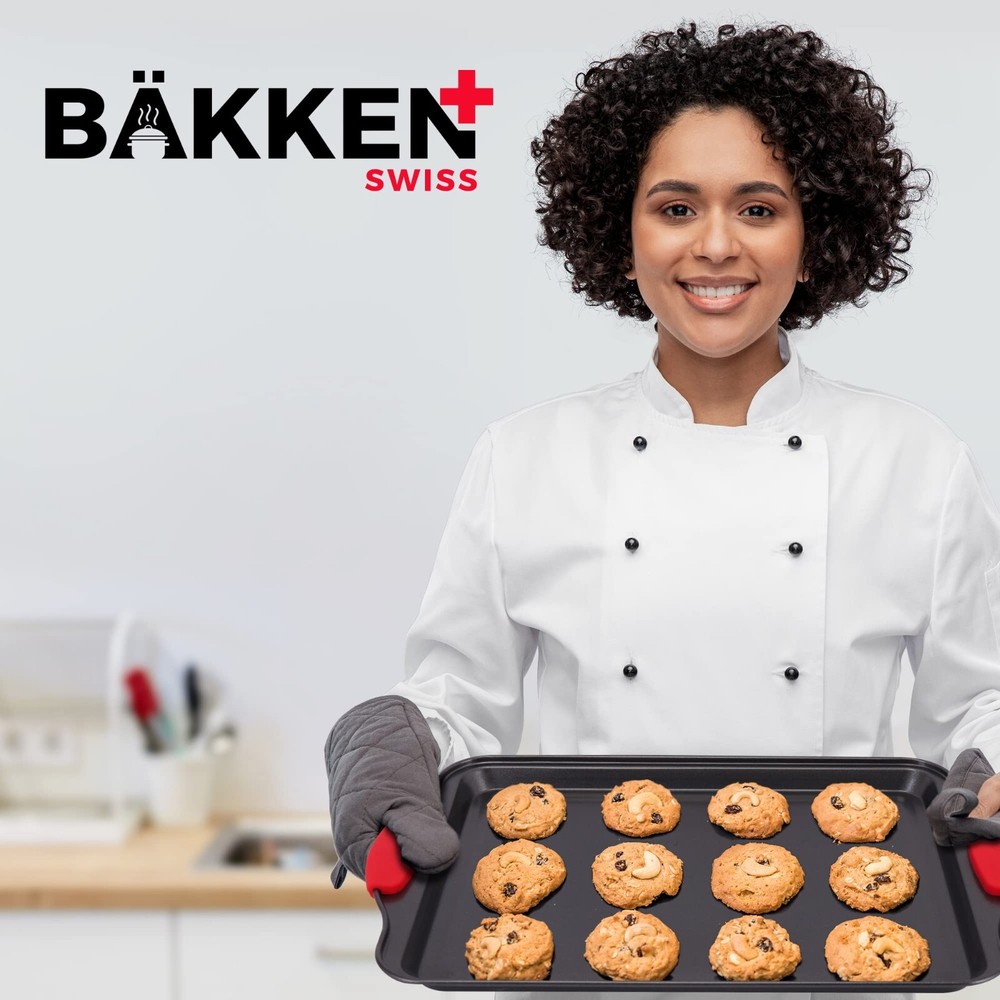 Baking Set – 6 Piece Kitchen Oven Bakeware Set – Deluxe Non-Stick Black Coating