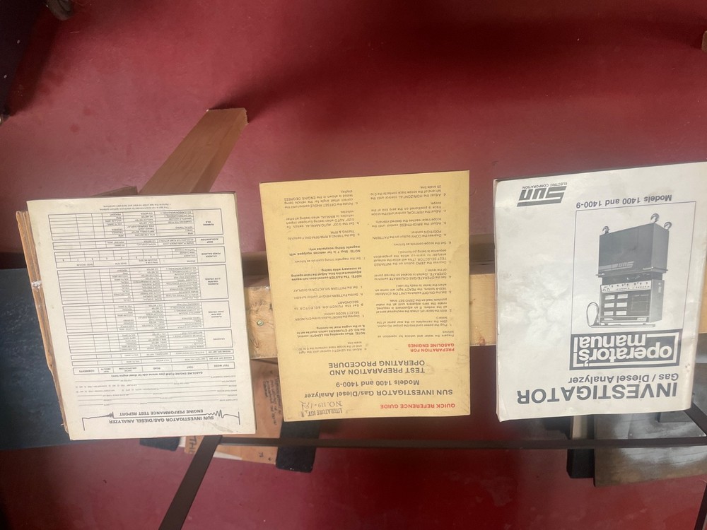 Sun 1400 Engine Analyzer / Accessories